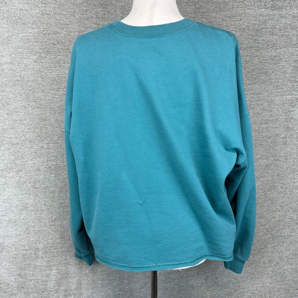 Disney Mickey and Friends Graphic Sweatshirt Sketched Teal Blue XXL - Picture 5 of 13